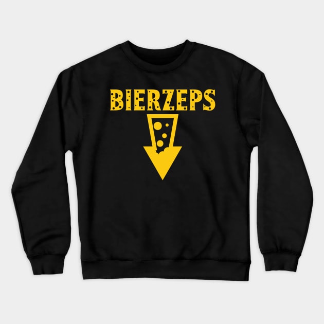 Bierzeps beer party gift Crewneck Sweatshirt by QQdesigns